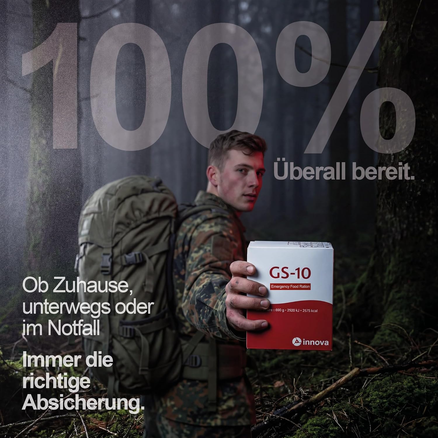 Obrok GS-10 u ruksaku pripadnika službi zaštite i spašavanja